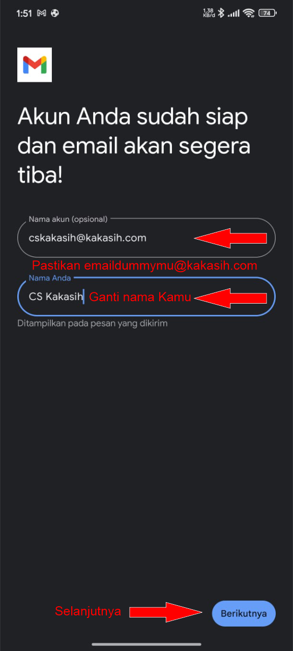 Masukkan Alamat Email